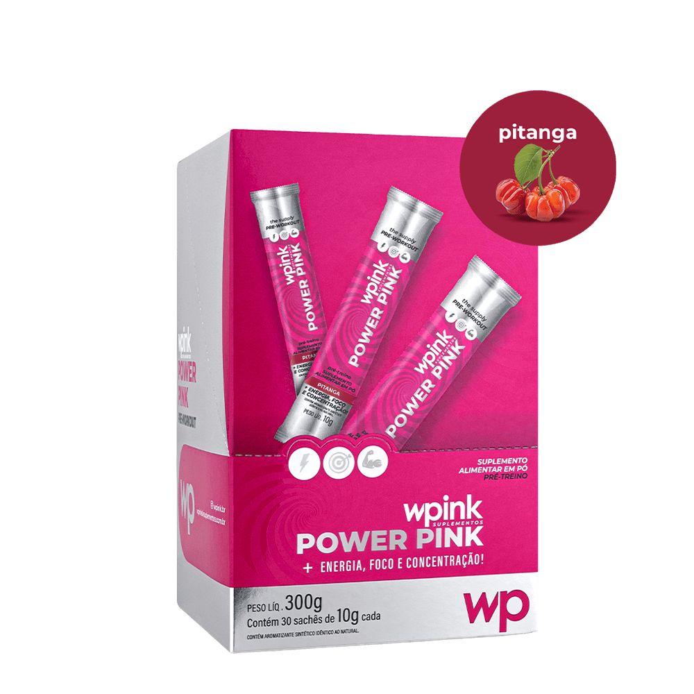 power pink de pitanga - pré-treino - 300g - wp
