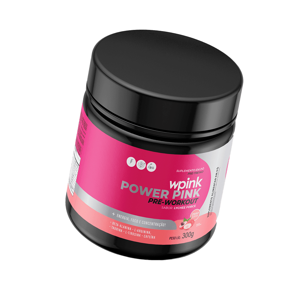 super power pink de lichia - pré-treino – 300g - wp