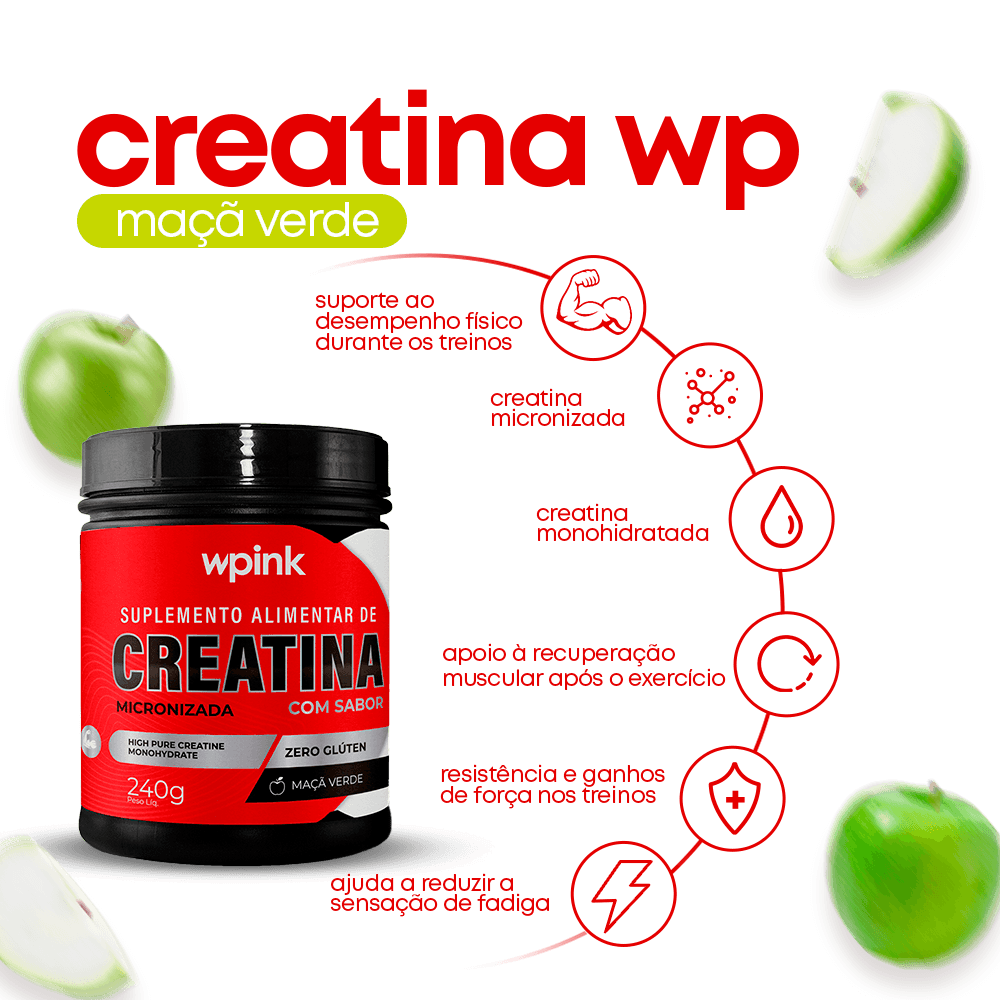 creatina de maçã verde - 240g – wp