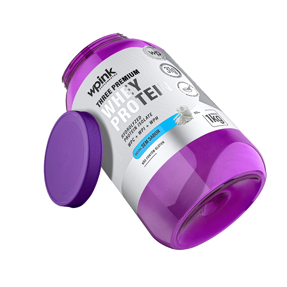 three premium whey protein sem sabor - (1kg) - wp